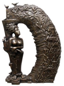 Birds Home Coming -2 32'' x 22'' x 10''