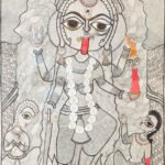 Madhubani, 20x28 Inches, Organic Ink on Handmade Paper