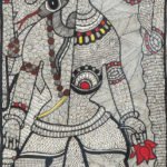 A Kumar Jha, Madhubani, 21x8 Inches, Organic Ink on Handmade Paper (3)