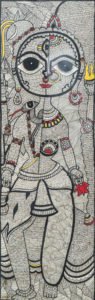 A Kumar Jha, Madhubani, 21x8 Inches, Organic Ink on Handmade Paper (3)