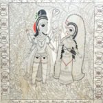 A Kumar Jha, Madhubani, 50x55 Inches, Organic Ink on Handmade Paper