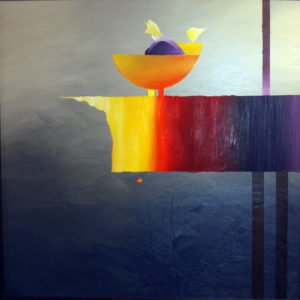 Birds 48x48 Oil on Canvas