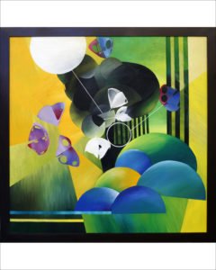 Butterfly Vision 80x80 Oil on Canvas