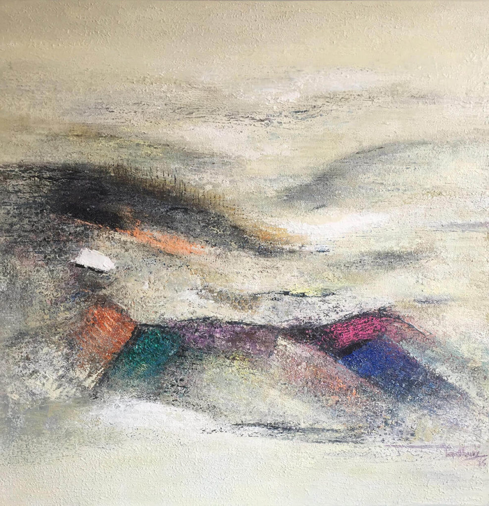 Madhuri Bhaduri, Horizons 36x36 Inches, Oil on Canvas