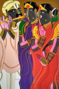 T. Vaikuntam, Untitled, 24x36 Inches, Acrylic on Canvas, 2014