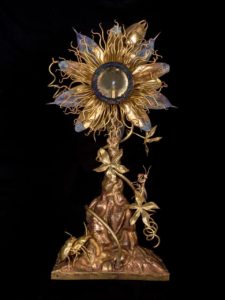 Valay Gada, Monstrance 1, All Passion Spent, 16.5x12x42 Hight, Patinated Brass, Viagra, 2017