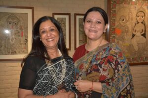 Mukta Jain with Nidhi Jain