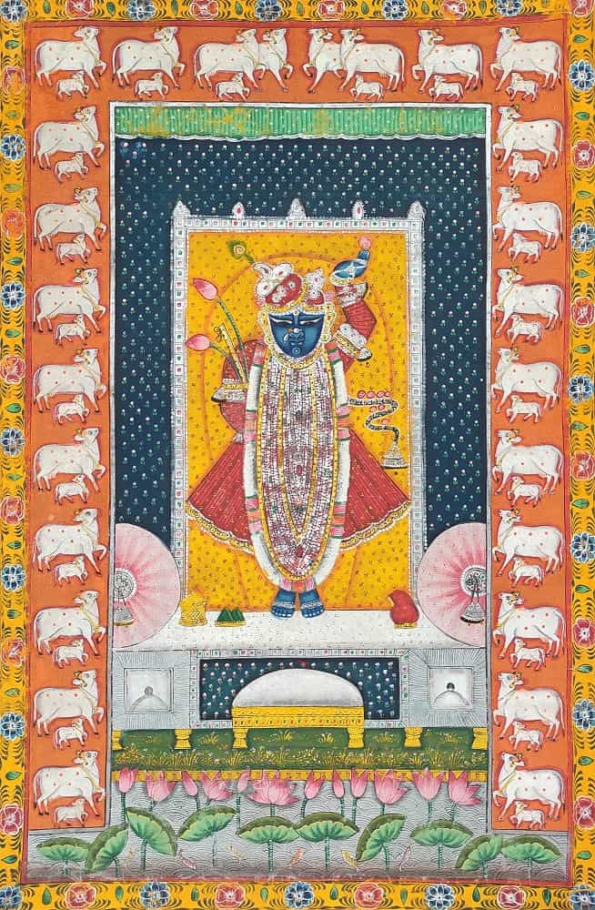 Manish Soni, Untitled, Organic Paint on Cotton Fabric, 34x22 Inches