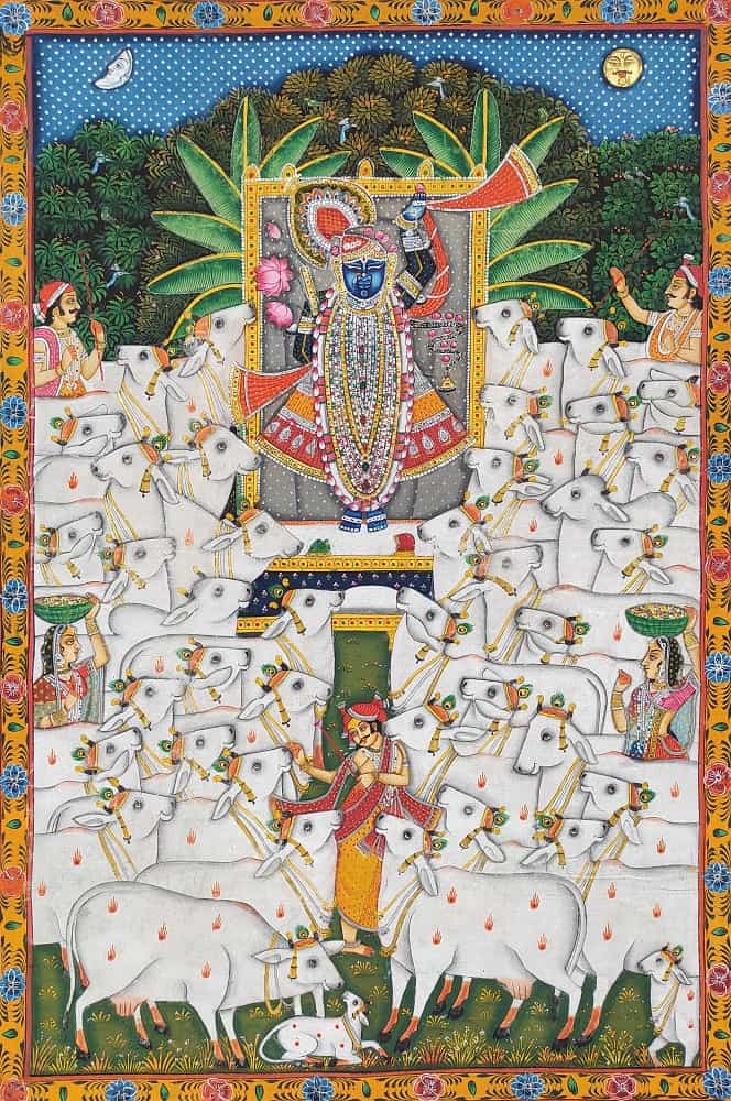 Manish Soni, Untitled, Organic Paint on Cotton Fabric, 35x24 inches