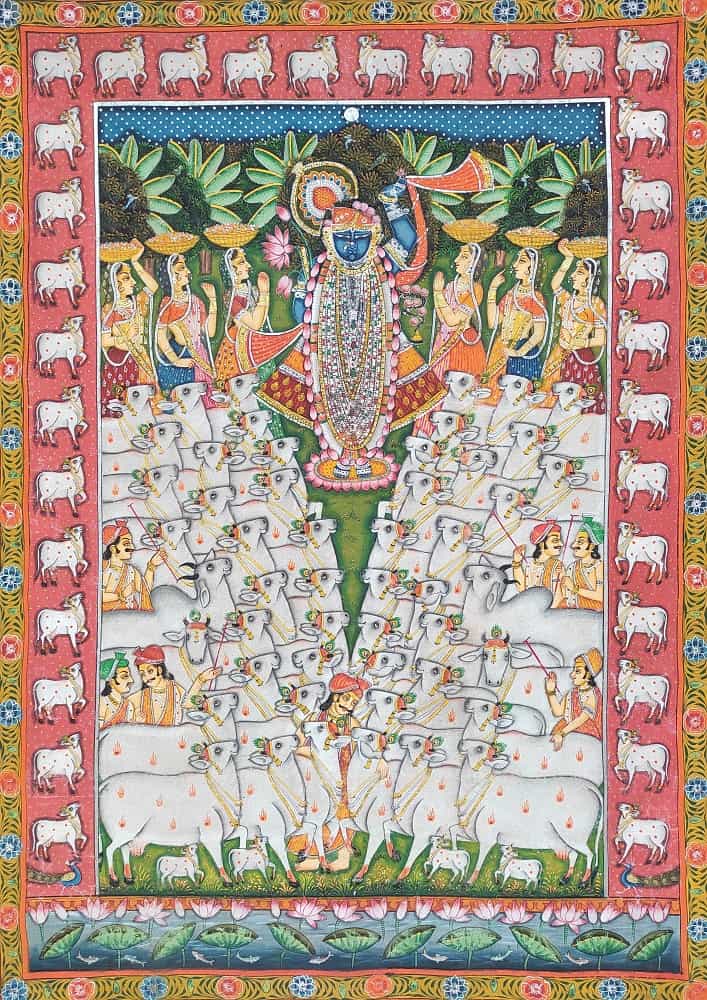 Manish Soni, Untitled, Organic Paint on Cotton Fabric, 36x26 inches